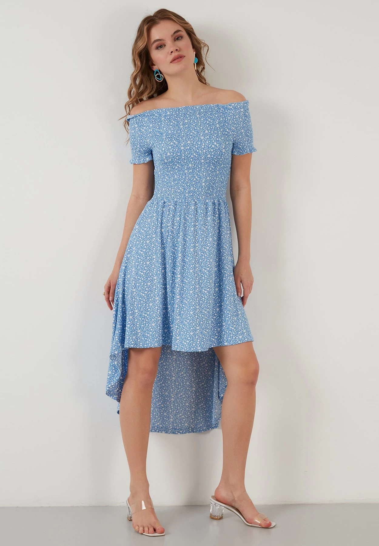 LELA Regular Fit - Jurk - Baby Blue 4 LELA Regular Fit - Jurk - Baby Blue - Afbeelding 4