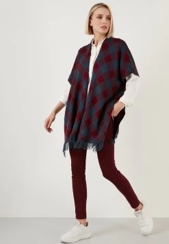 LELA Poncho - Dblue Bordeaux -LELA 9b72859bce0e4faa9ba0dc1e51bca772