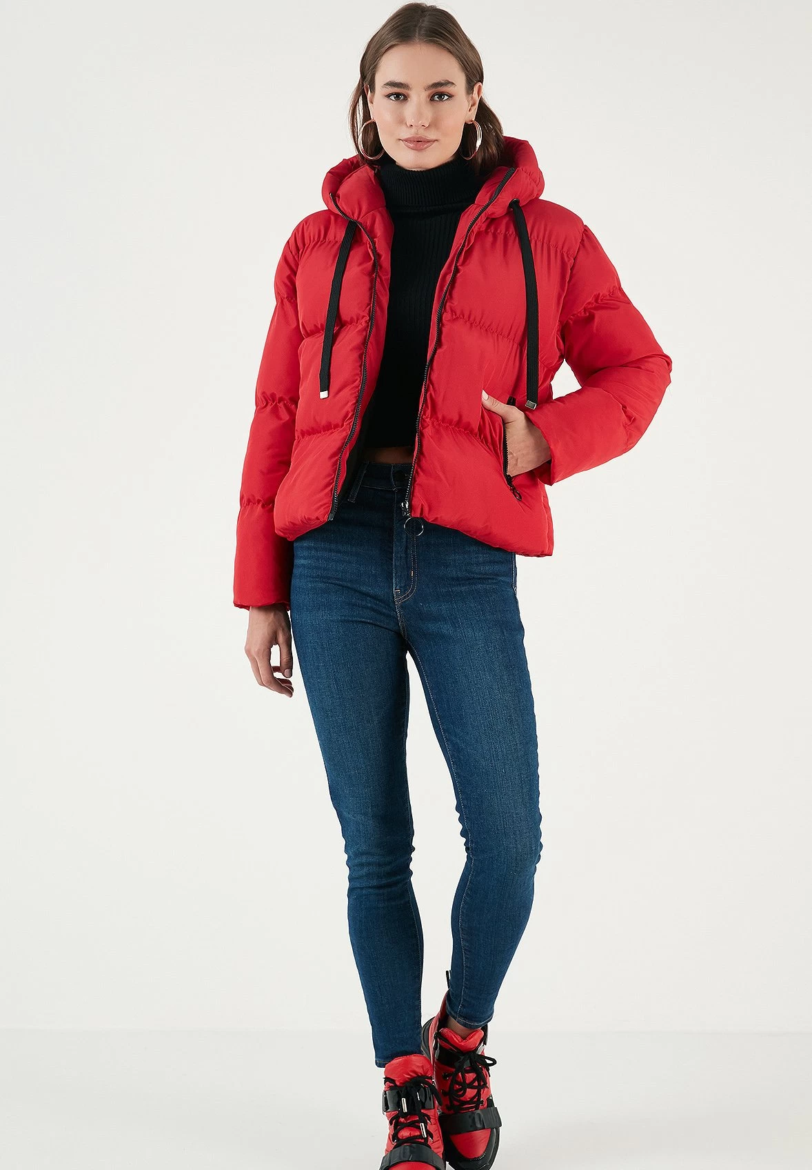 LELA Regular Fit - Winterjas - Red 2 LELA Regular Fit - Winterjas - Red - Afbeelding 2