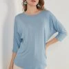 LELA Crew Neck- Longsleeve - Baby Blue