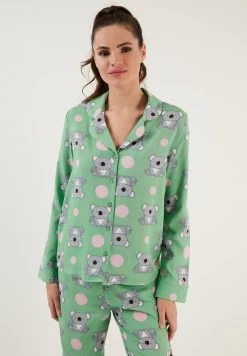 LELA Regular Fit - Pyjama - Green -LELA a1145ba77bc94e1f8e445c1d9dc28ec6