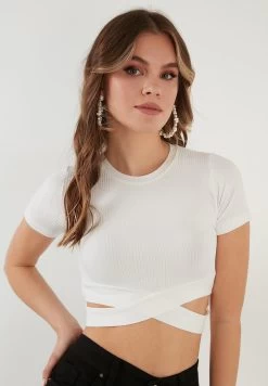 LELA Slim Fit- T-Shirt Print - Ecru -LELA a20100a16a154d108aed8628f4415837