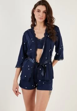 LELA 40 LELA Soft Touch - Pyjama - Dark Blue