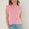LELA Crew Neck- Top - Pink Melange