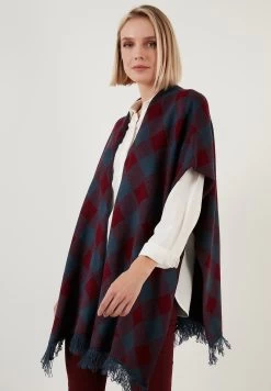 LELA Poncho - Dblue Bordeaux -LELA a5b820f0f2a045348d113c65948adaa5