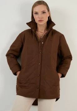 LELA Loose Fit - Winterjas - Brown -LELA a61032b4c4fa49d783f2d7461030c6be