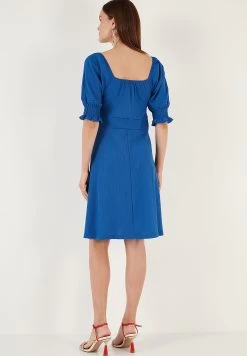 LELA Regular Fit - Jurk - Royal Blue -LELA a95de0e47faa41d2bc02e2a8bd645287