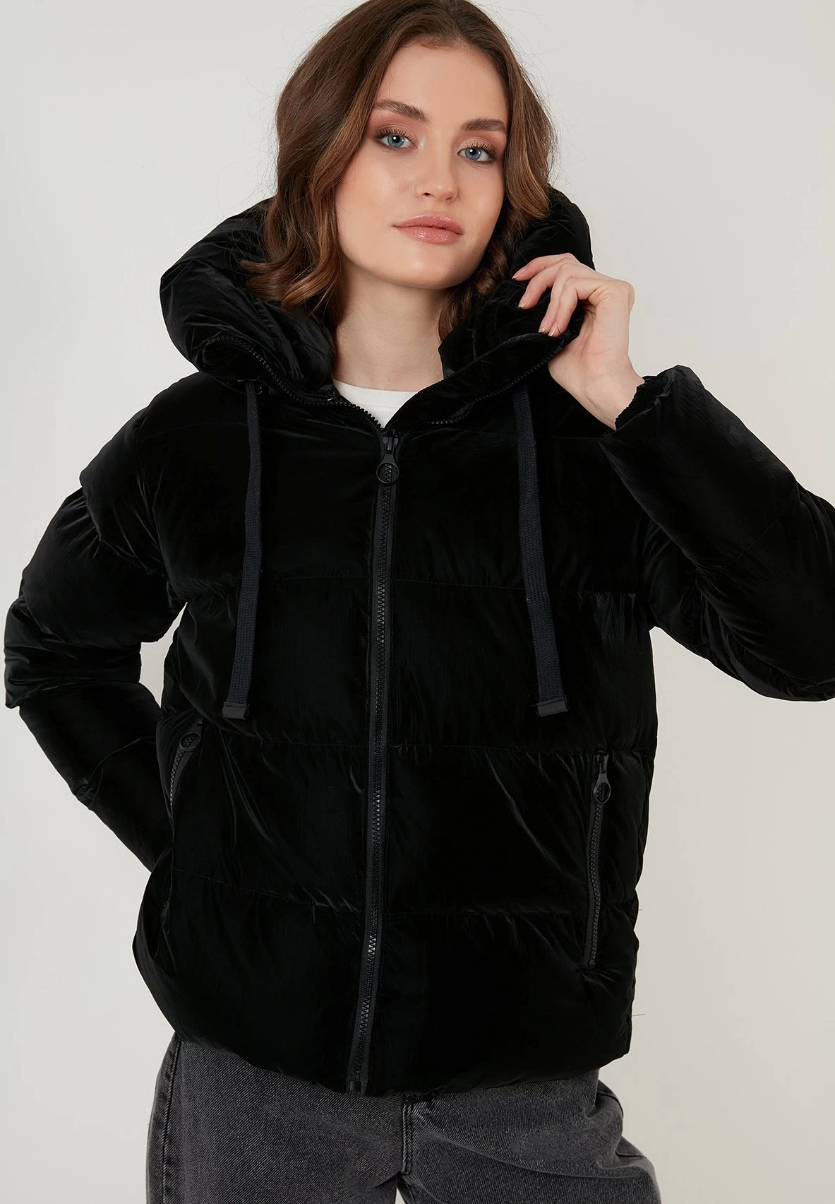 Lela Hooded Puffer Flame - Winterjas - Black 5 Lela Hooded Puffer Flame - Winterjas - Black - Afbeelding 5