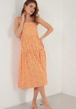 LELA Regular Fit - Jerseyjurk - Orange Color -LELA ab09bf213f464a5a9f6279540bb944fe