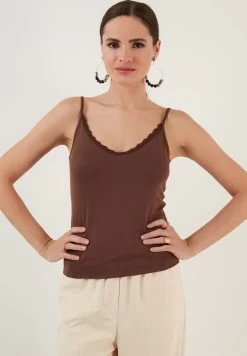 LELA Athlete - Top - Brown -LELA aceb49be170d4a2180f77d3c11b75a51