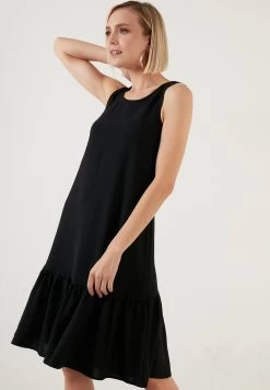 LELA Regular Fit- Jurk - Black -LELA ad121622357c4a91b0c049e370b928ea