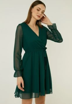 LELA Mini- Jurk - Petrol Blue