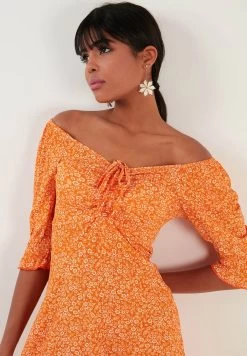 LELA Jurk - Orange -LELA ae2724cffe00427180725ad9e0ff7e80