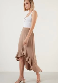 LELA Regular Fit - A-Lijn Rok - Mink 11 LELA Regular Fit - A-Lijn Rok - Mink -LELA b023cb7be6eb4b769e961cdc1ffe20a6