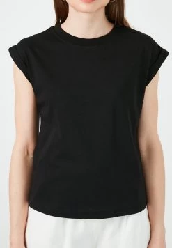LELA Basic - T-Shirt Basic - Black -LELA b10a44bcec4b4010a8a3792269a4ccf8
