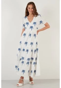 LELA Regular Fit - Maxi-Jurk - Ecru -LELA b1c8003ed5cd4ef293d01287d1b44b40