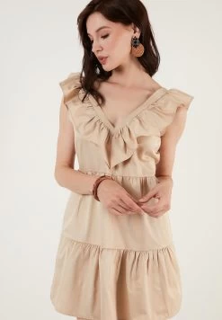 LELA Regular Fit - Jurk - Beige