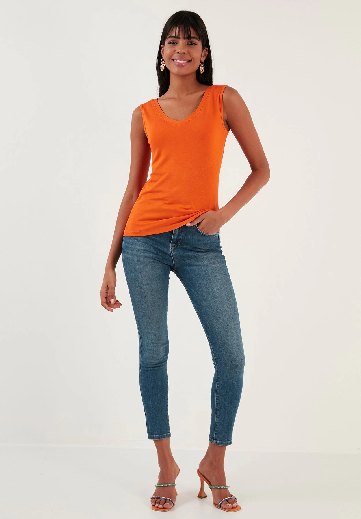 LELA Regular Fit - Top - Orange 2 LELA Regular Fit - Top - Orange - Afbeelding 2