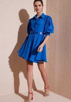 LELA Regular Fit - Blousejurk - Saxe Blue 10 LELA Regular Fit - Blousejurk - Saxe Blue -LELA b38c919ab1cc4569b18edd5f9cca2bd6