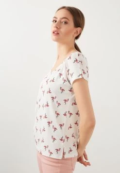 LELA Slim Fit - T-Shirt Print - Fuchsia -LELA b4d14110be3340e794dd60a797f47938