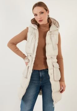 LELA Regular Fit - Bodywarmer - Stone -LELA b62b155d04a24ff7ab9e72b7a37d34ff