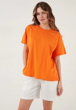 LELA Crew Neck- T-Shirt Basic - Orange Color