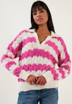 LELA Poloshirt - Ecru/Fuchsia -LELA ba36544580fd4bfdb58df4b304ce2c2b