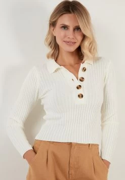 LELA Poloshirt - Ecru -LELA bb37704d183645de939091e8b3df3995