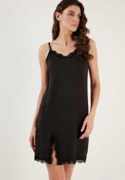 LELA Soft Touch - Nachtjapon - Black -LELA bdd2f007b4d341ac958bfcfb595b589e