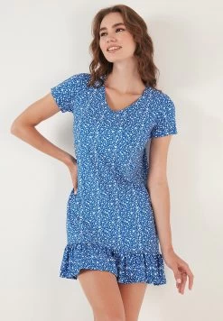 LELA 32 LELA Mini- Jurk - Blue