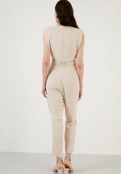 LELA Slim Fit - Jumpsuit - Stone -LELA c3e9dc702dcd4b73962281fa357bb640