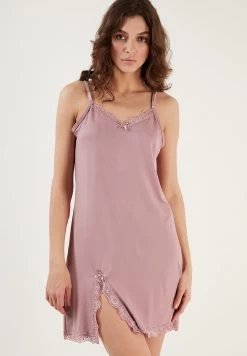 LELA Soft Touch - Nachtjapon - Dusty Rose -LELA c70cd183b004435c8c475b91d32c348b
