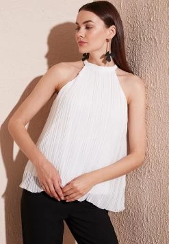 LELA Regular Fit - Blouse - Ecru -LELA c7ee6e070bfb4602a79328e14a0a9b8f