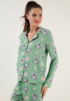 LELA Regular Fit - Pyjama - Green -LELA cbe3b421b1d54606b998a406e504c4cd