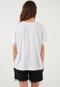 LELA Crew Neck- T-Shirt Basic - White -LELA ccfb72cb13504fdf8060692b24c416c4
