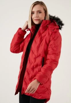 LELA Slim Fit - Winterjas - Red -LELA cf09c83ad56a4443b26533c4abd0b15a