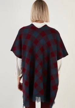 LELA Poncho - Dblue Bordeaux -LELA cfd2c82b29b34c02860034751878cfa6