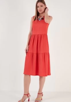 LELA Regular Fit - Jurk - Vermilion -LELA d1a1bc7a8c7c4641a686f01c6d9126dd