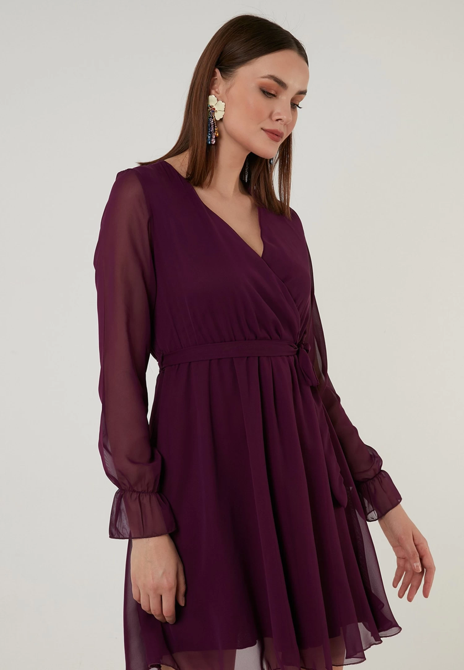 LELA Mini- Jurk - Purple 1 LELA Mini- Jurk - Purple
