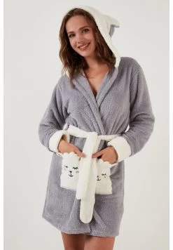 LELA Regular Fit - Badjas - Grey