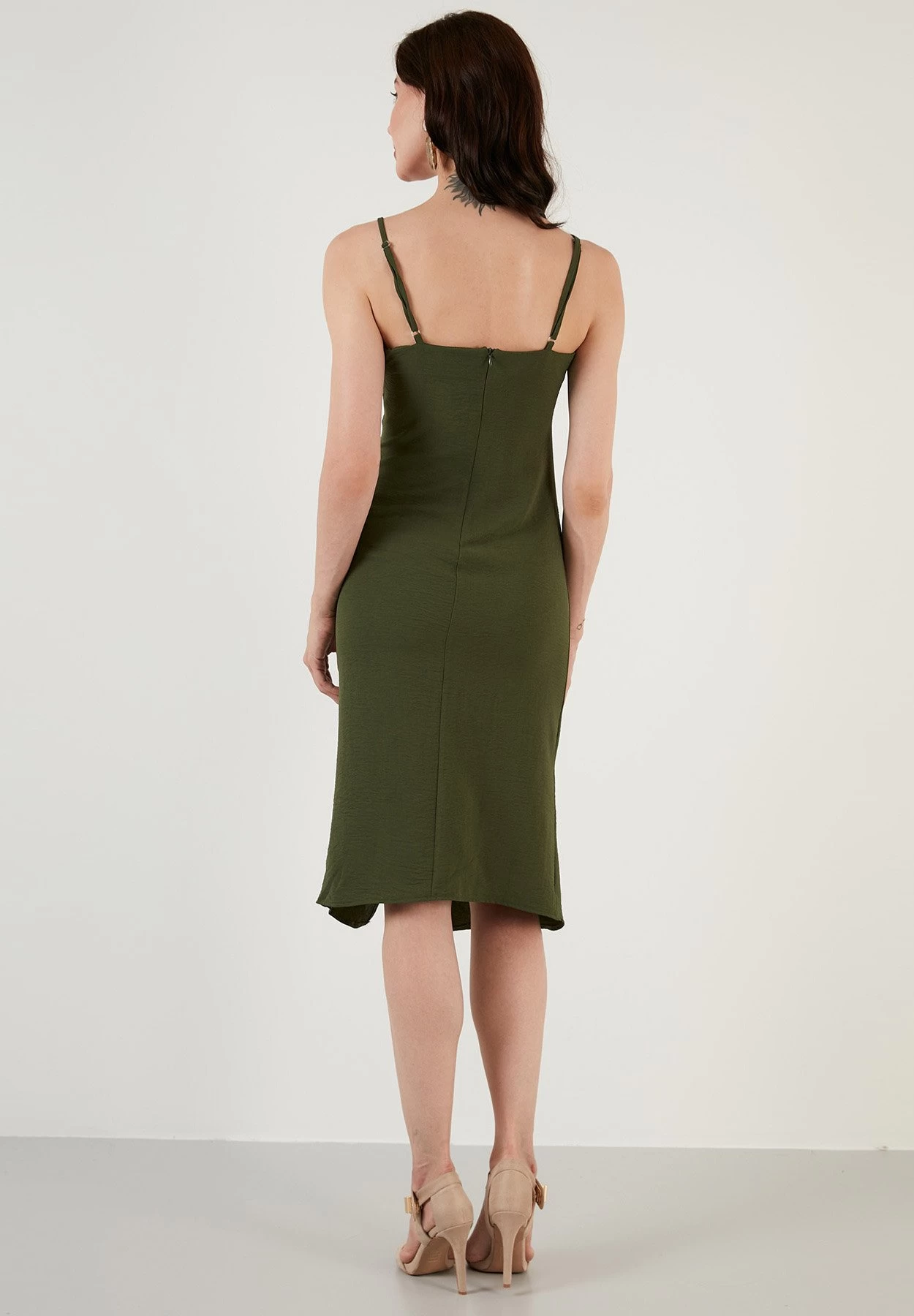 LELA Jurk - Light Khaki 3 LELA Jurk - Light Khaki - Afbeelding 3