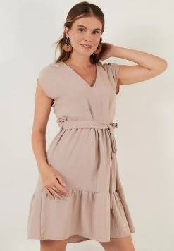 LELA Regular Fit - Jurk - Mink -LELA d99acf21a1f44748b3237b9e15a548af