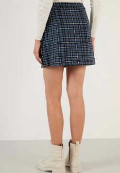 LELA A-Lijn Rok - Indigo -LELA da8cf1a9ac964d5d8af81e503f0b2dc3