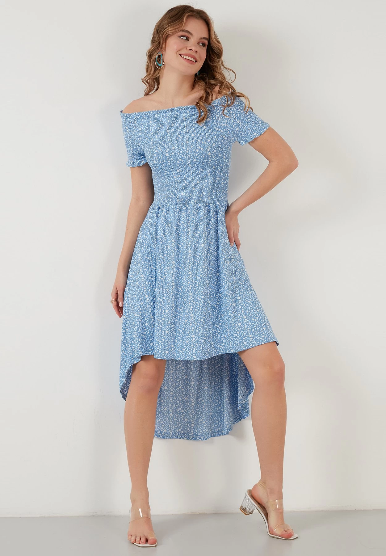 LELA Regular Fit - Jurk - Baby Blue 2 LELA Regular Fit - Jurk - Baby Blue - Afbeelding 2