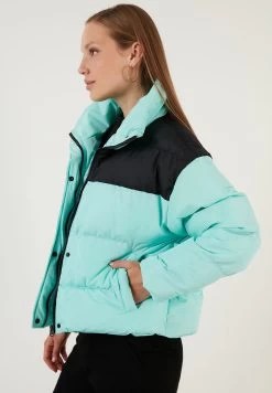LELA Regular Fit - Winterjas - Black/Mint -LELA dcf691be56224de68c1c2d5d8b6233b4