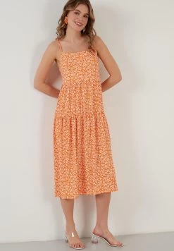 LELA Regular Fit - Jerseyjurk - Orange Color