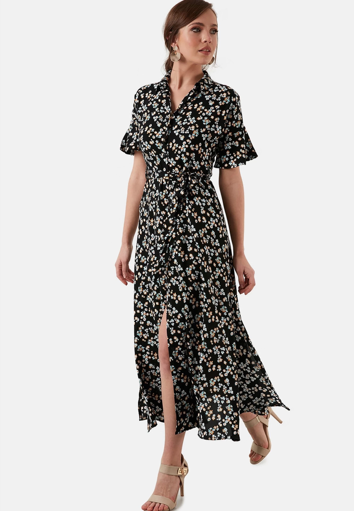 LELA Slim Fit - Blousejurk - Black 4 LELA Slim Fit - Blousejurk - Black - Afbeelding 4