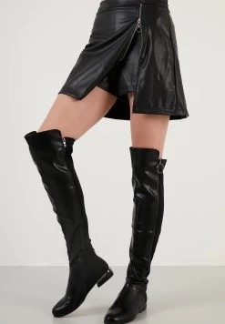 LELA Regular Fit - A-Lijn Rok - Black -LELA e1e172f95eff4ae192c5074072a5a85c