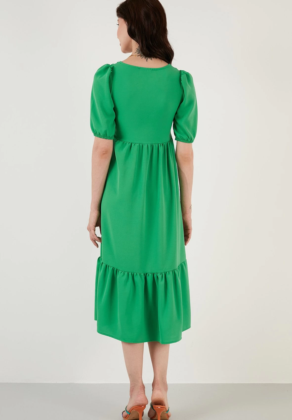 LELA Regular Fit - Jurk - Green 3 LELA Regular Fit - Jurk - Green - Afbeelding 3