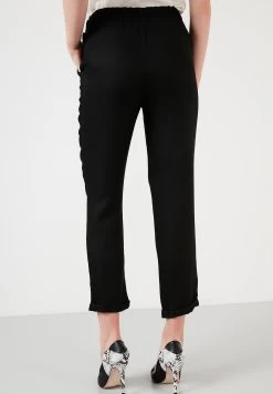 LELA High Waist Trousers- Broek - Black -LELA e5f17f5b924a4af5bc6deea4be71f902